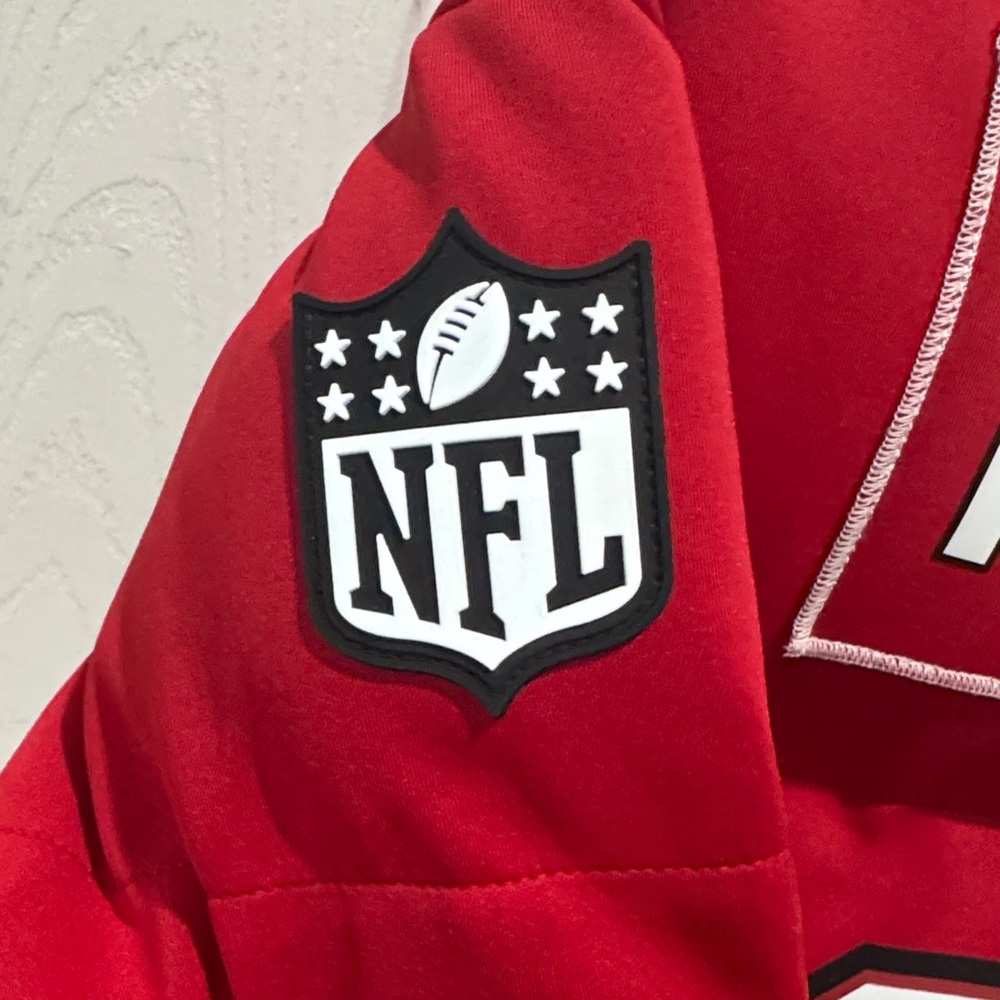 NWT Unisex Off Season McCaffrey Small San Francisco 49ers Red Jacket SOLD OUT - Picture 5 of 13